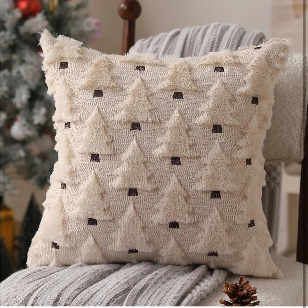 Allorry Christmas Pillow Covers 26x26 Inch Soft Plush Faux Fur/ 713/bb8-3